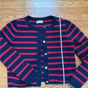 Becool striped old money womenโs sweater size medium